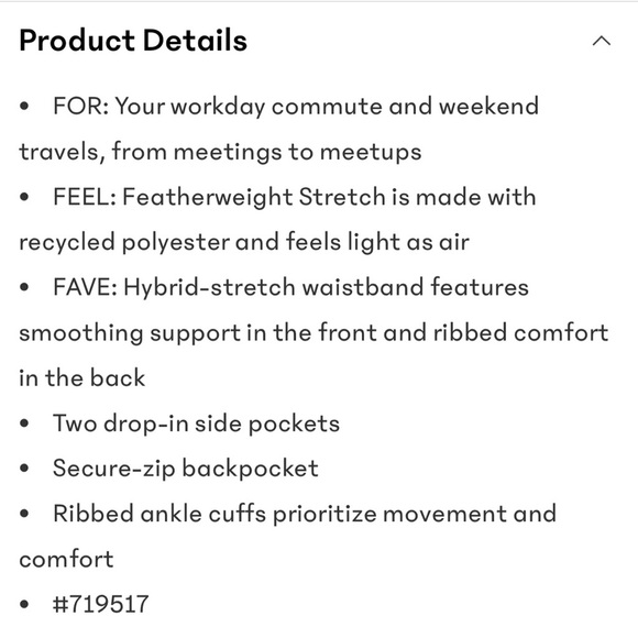 NWT Athleta Brooklyn Black Jogger Size 6/T - Picture 7 of 8